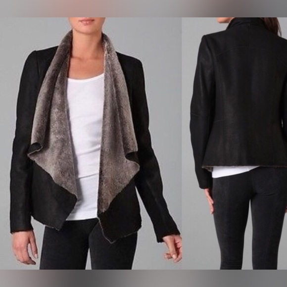 Genuine VINCE Cascade Shearling and Lambskin
Leather Coat/Jacket - Picture 9 of 10